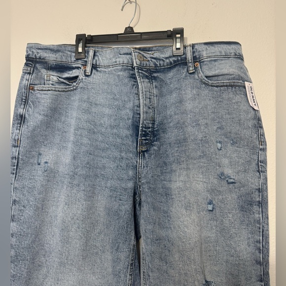 Old Navy Jeans Womens Extra High Rise Sky-Hi Straight Secret Slim Pockets NEW - Picture 2 of 12